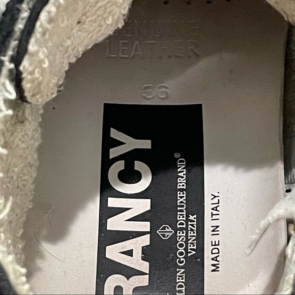 GOLDEN GOOSE Authentic Francy Black canvas high top sneaker-36 - Picture 7 of 10